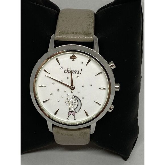 Kate Spade Other - Kate Spade KST23101 Women Gray Leather White Analog Dial Hybrid Smartwatch XX736